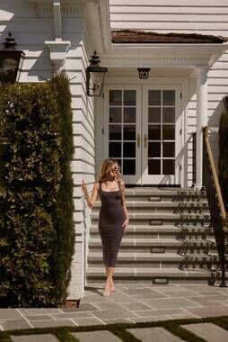 NEW SUNDAY RITUAL hanna rib dress in titanium